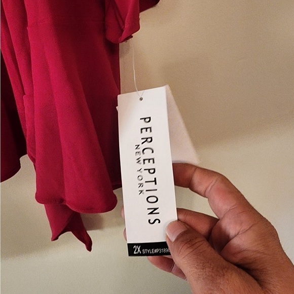 Perceptions new york Cardigan red size womens 2x - Picture 5 of 5